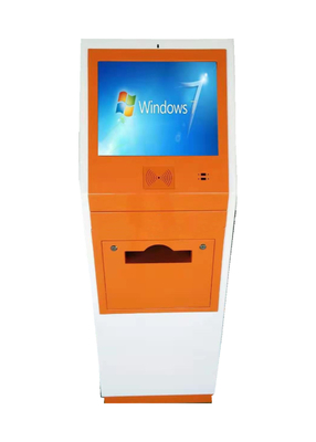 หน้าจอสัมผัสธนาคาร ATM เครื่อง 22 นิ้ว Self Service A4 เครื่องพิมพ์ kiosk