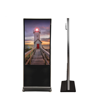 Wifi 4g จอแสดงผลโฆษณาแนวตั้ง 4k Ultra Hd Touch Screen ป้ายดิจิตอล